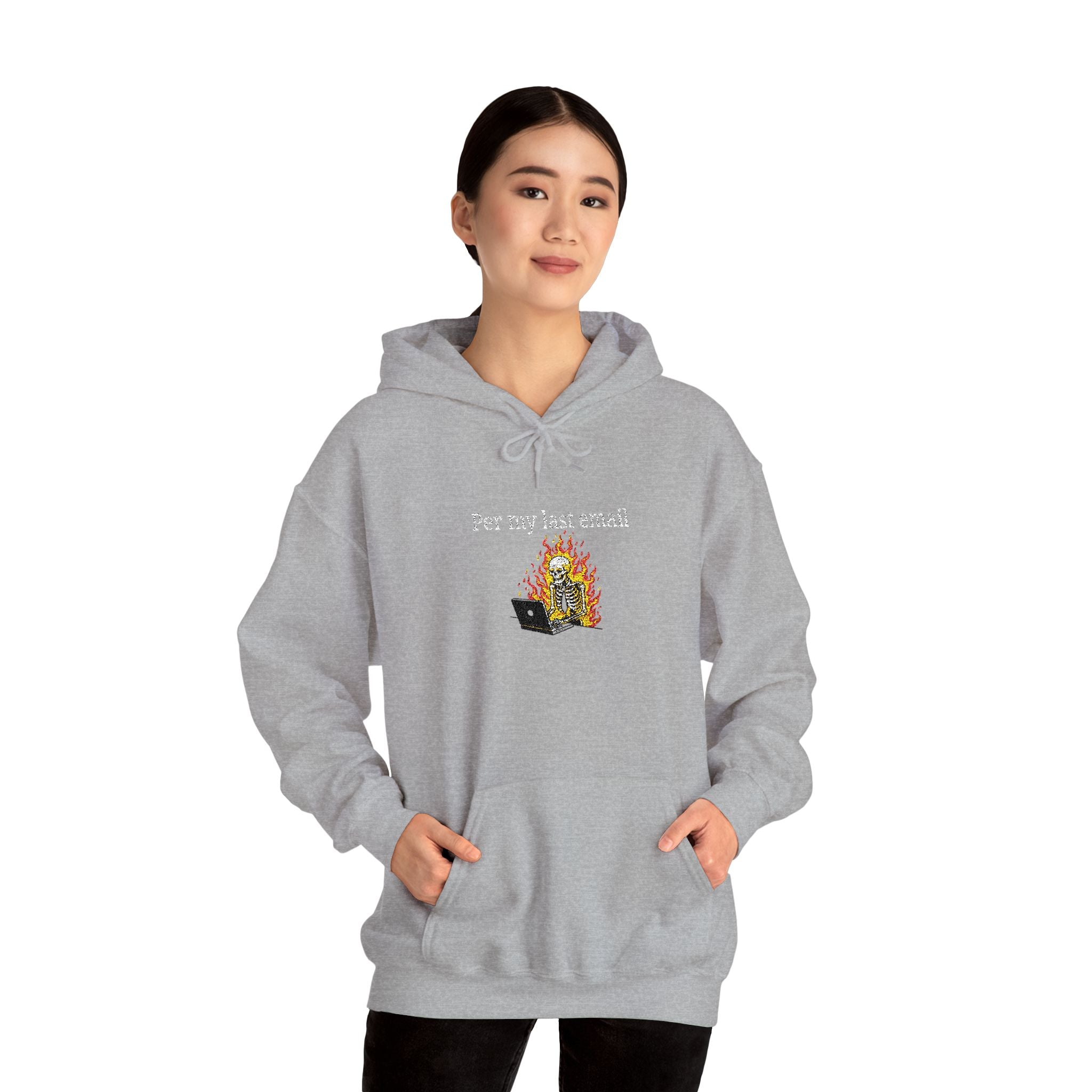 Per My Last Email Hoodie – Funny Office Humor Sweatshirt, Sarcastic Work Graphic Hoodie