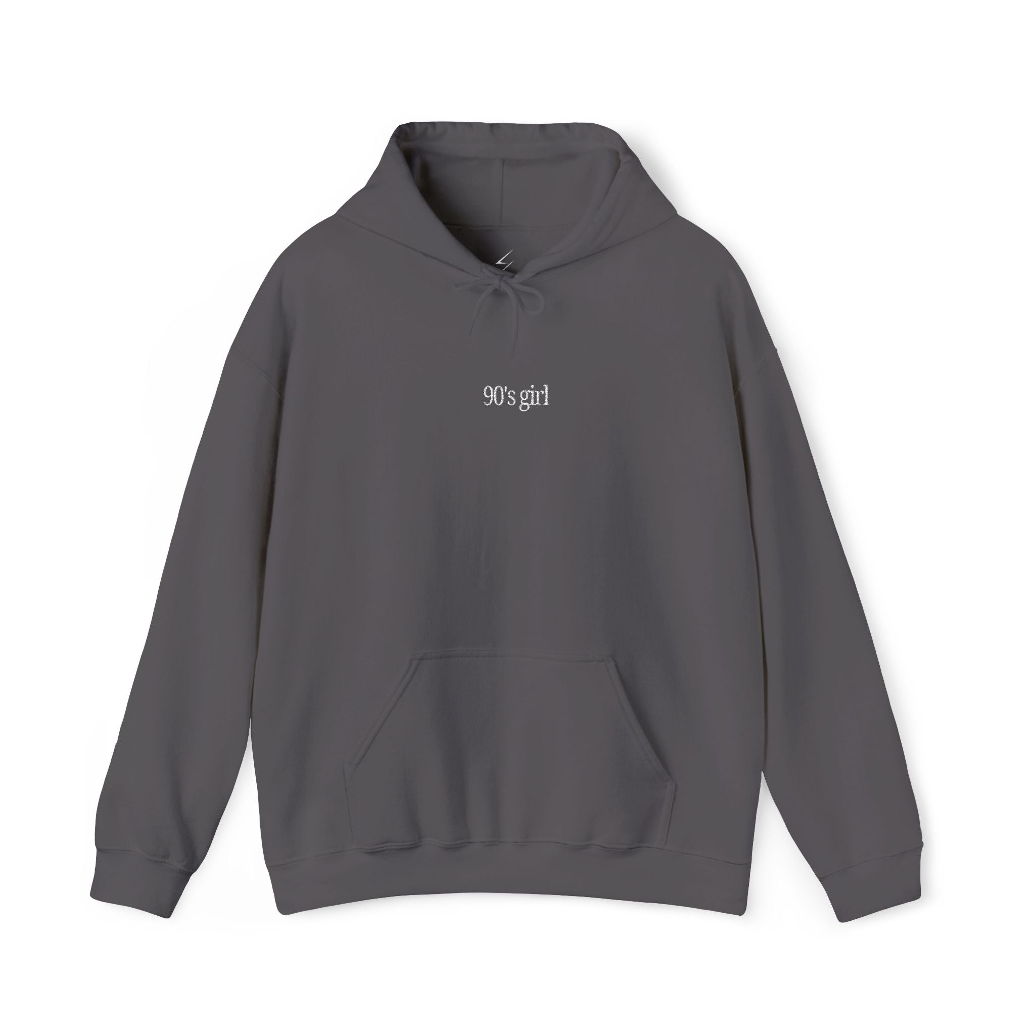 90’s Girl Embroidered Hoodie – Minimalist Vintage Sweatshirt, Retro Aesthetic Women’s Pullover
