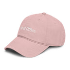 Out of Office |  embroidered baseball cap | minimalist script, washed cotton