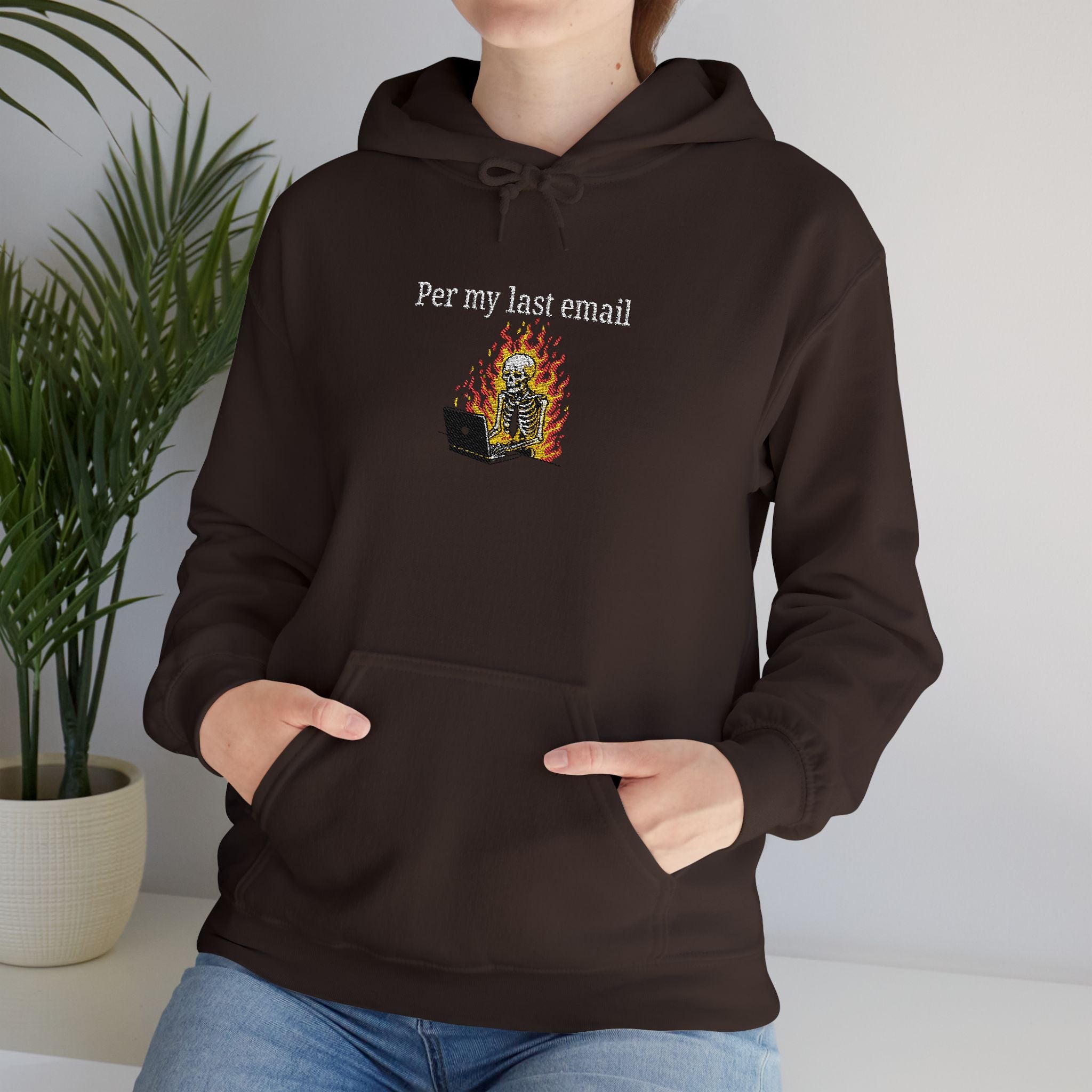 Per My Last Email Hoodie – Funny Office Humor Sweatshirt, Sarcastic Work Graphic Hoodie