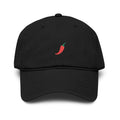 Hot Pepper | embroidered baseball cap | minimalist script, washed cotton