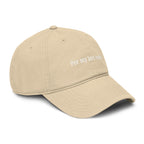 Per my last email |  embroidered baseball cap | minimalist script, washed cotton