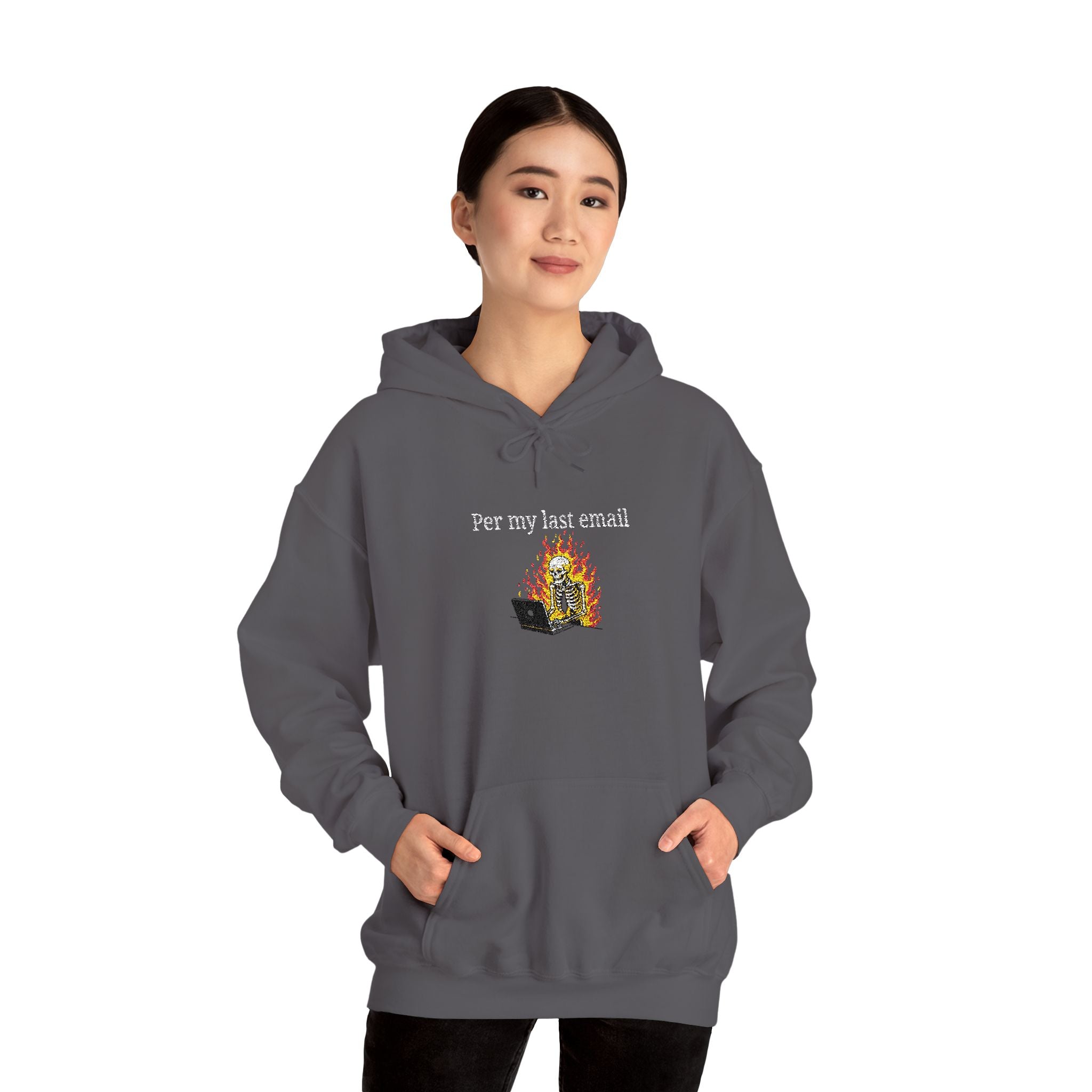 Per My Last Email Hoodie – Funny Office Humor Sweatshirt, Sarcastic Work Graphic Hoodie