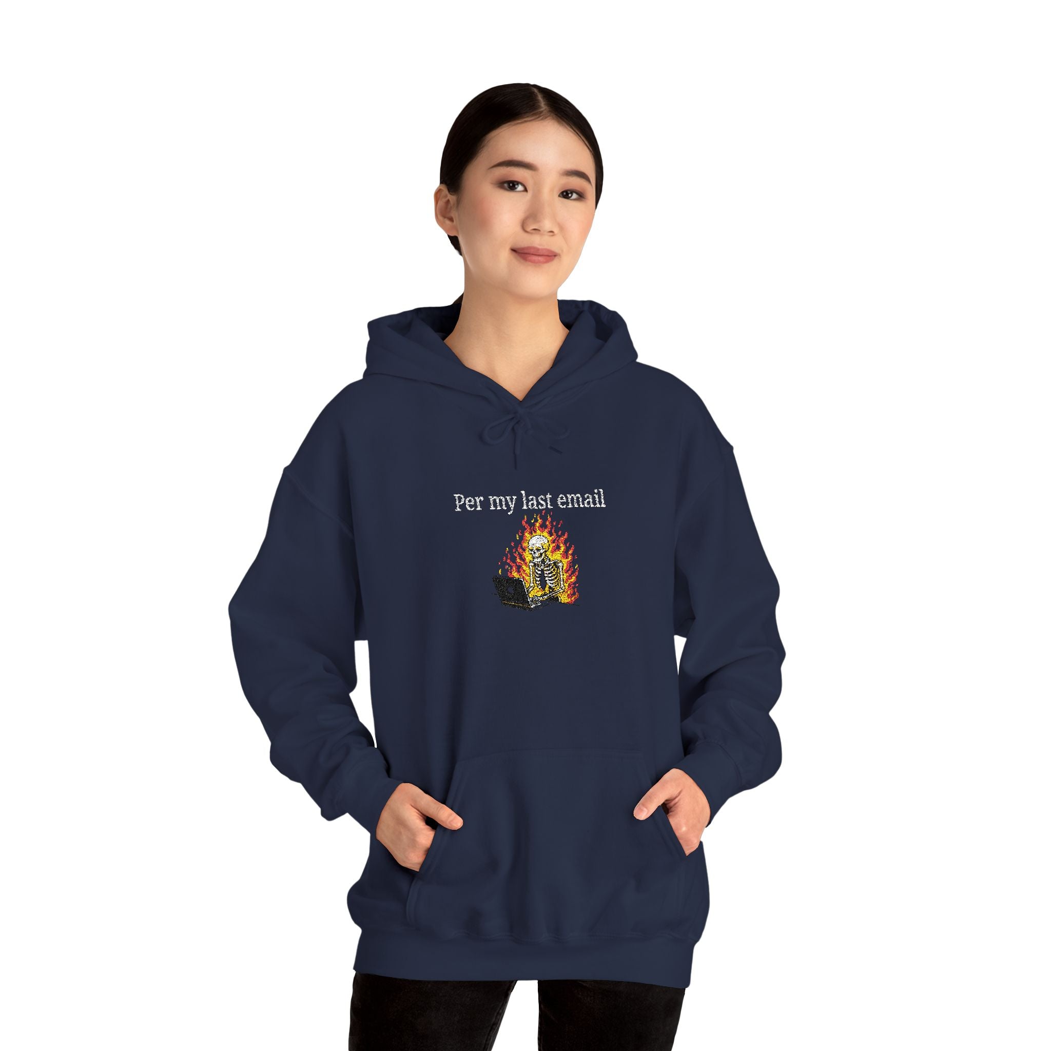Per My Last Email Hoodie – Funny Office Humor Sweatshirt, Sarcastic Work Graphic Hoodie