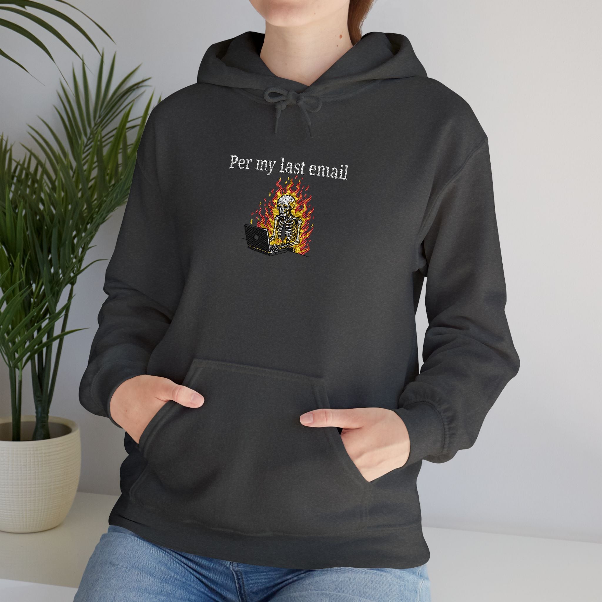 Per My Last Email Hoodie – Funny Office Humor Sweatshirt, Sarcastic Work Graphic Hoodie