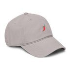 Hot Pepper | embroidered baseball cap | minimalist script, washed cotton