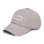 I hope Your mail Never Finds Me |  embroidered baseball cap | minimalist script, washed cotton
