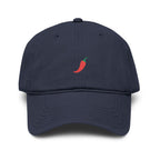 Hot Pepper | embroidered baseball cap | minimalist script, washed cotton