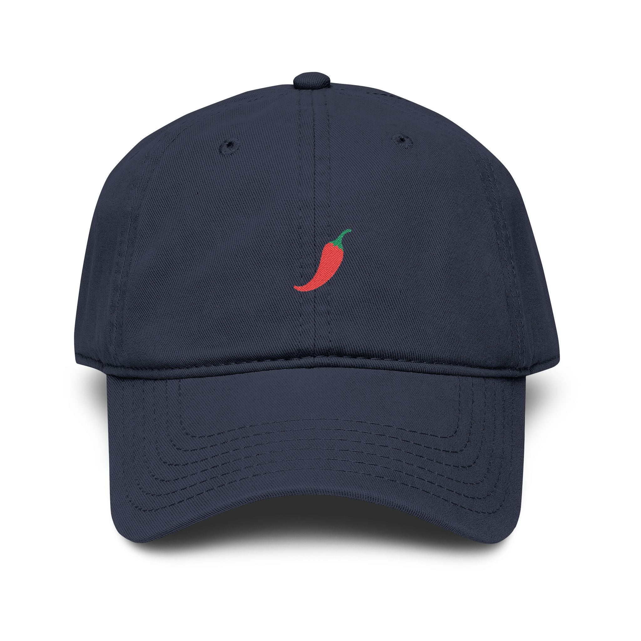Hot Pepper | embroidered baseball cap | minimalist script, washed cotton